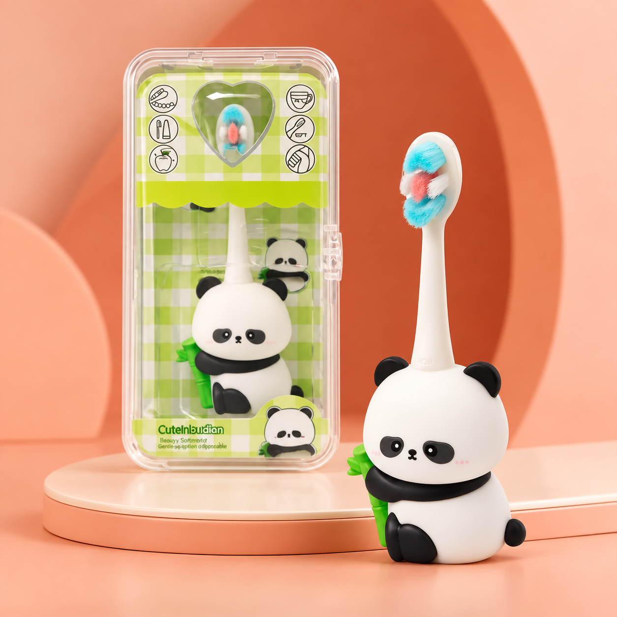 NeonateCare Extra Soft Kids Toothbrush - Black Panda