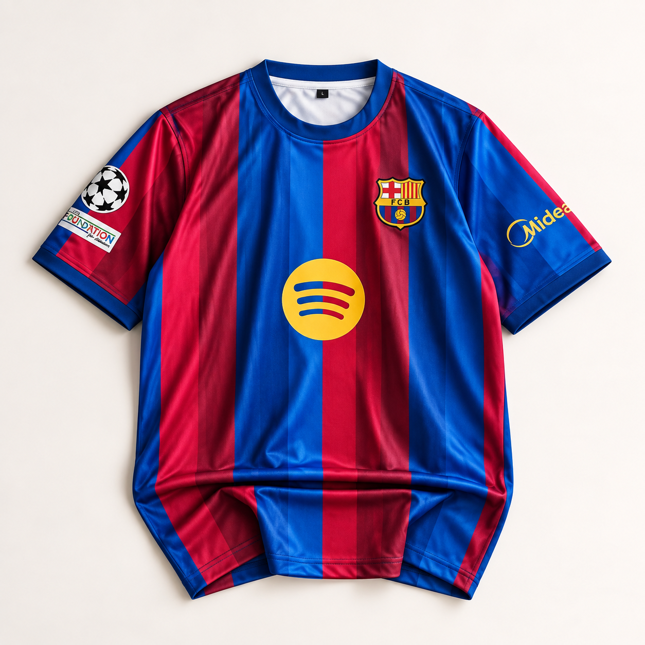 Lamine Yamal 10 Barcelona Football Jersey – Men’s Printed Polyester Half-Sleeve T-Shirt